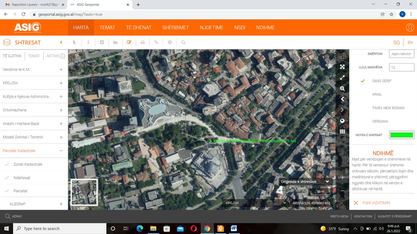 KABINA E PARE ELEKTRIKE DHE SHATERVANI