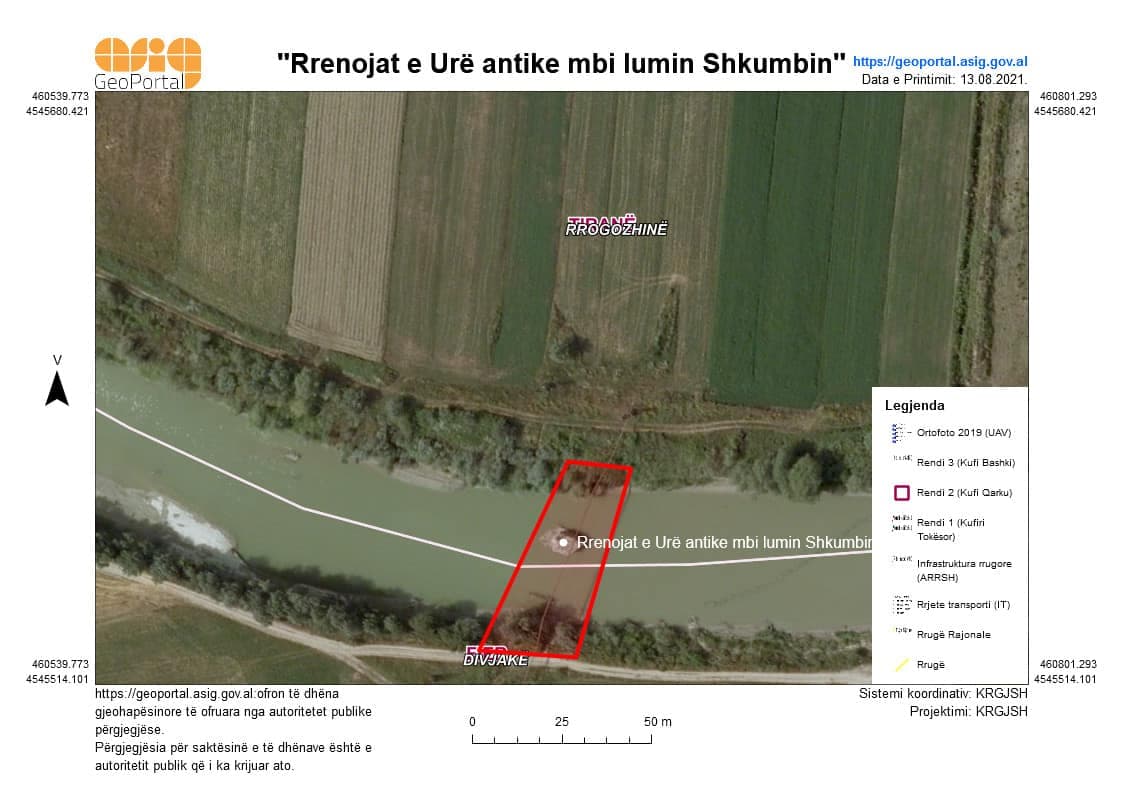 Rrenojat e Urë antike mbi lumin Shkumbin